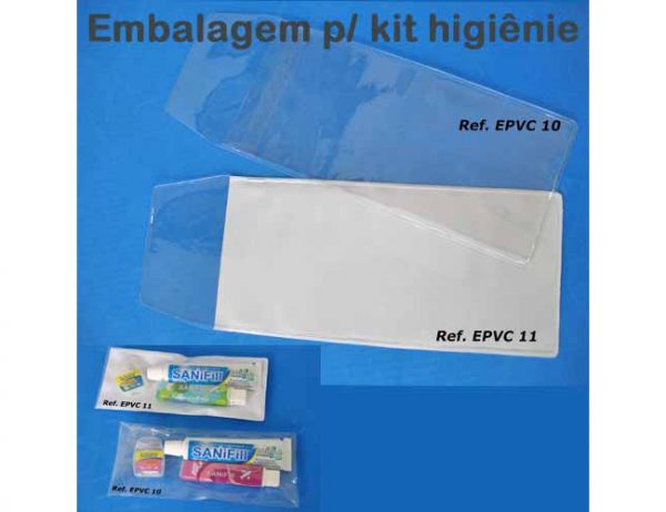 Embalagem Para Kit Higiene REF EPVC 011